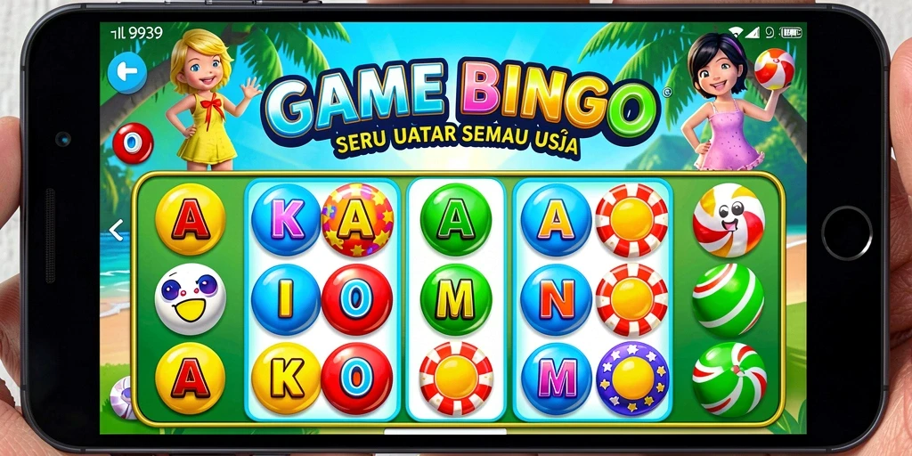 Tangkapan layar gameplay Bingo di aplikasi 9939 yang menarik.