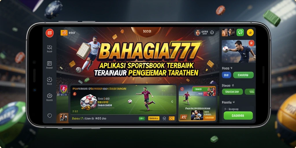 Tampilan permainan Sportsbook yang menarik dan interaktif di BAHAGIA777.