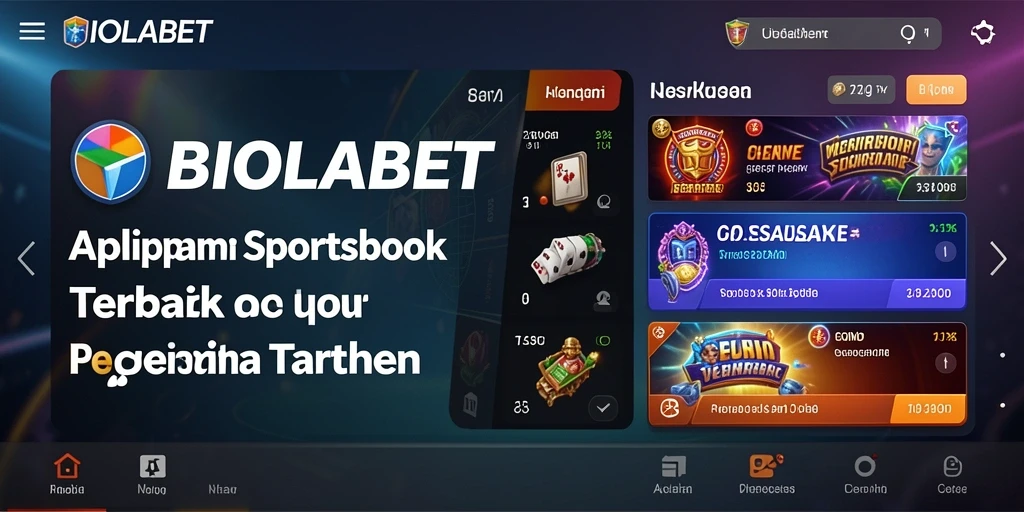 Tampilan gameplay BIOLABET dalam aplikasi Sportsbook yang menarik.