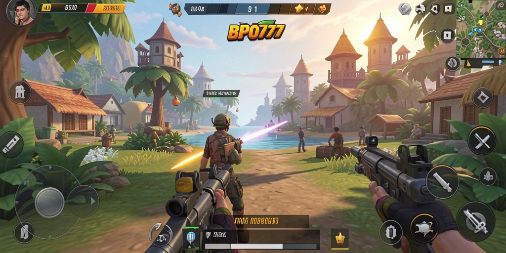 Tampilan gameplay yang mendebarkan dan interaktif dari BPO777.