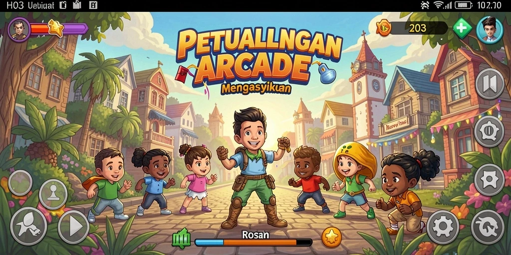 Tampilan gameplay H03 yang seru dan penuh tantangan.