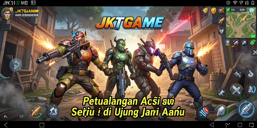 Tampilan gameplay seru di JKTGAME dengan aksi cepat.