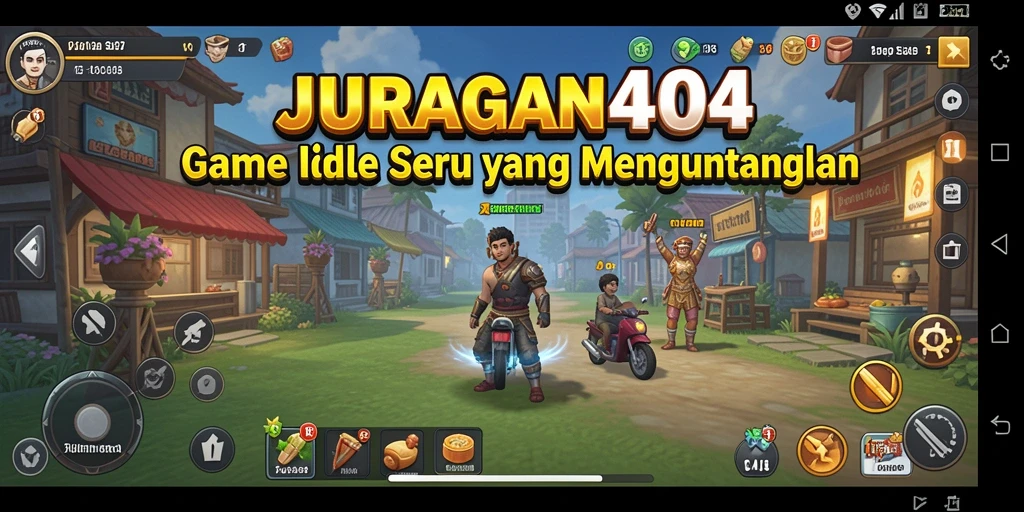 Tampilan gameplay JURAGAN404 yang menarik dengan berbagai elemen Idle.