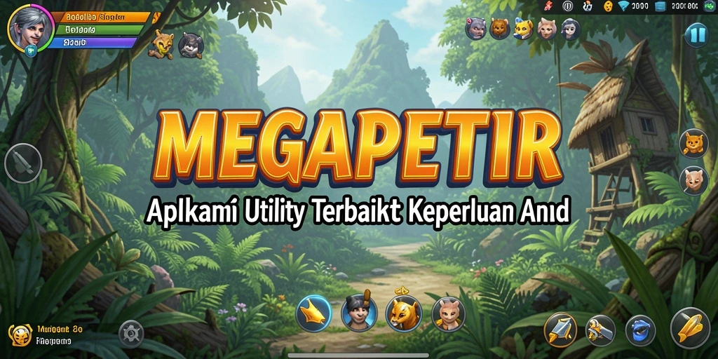 Tampilan antarmuka MEGAPETIR yang simpel dan fungsional.
