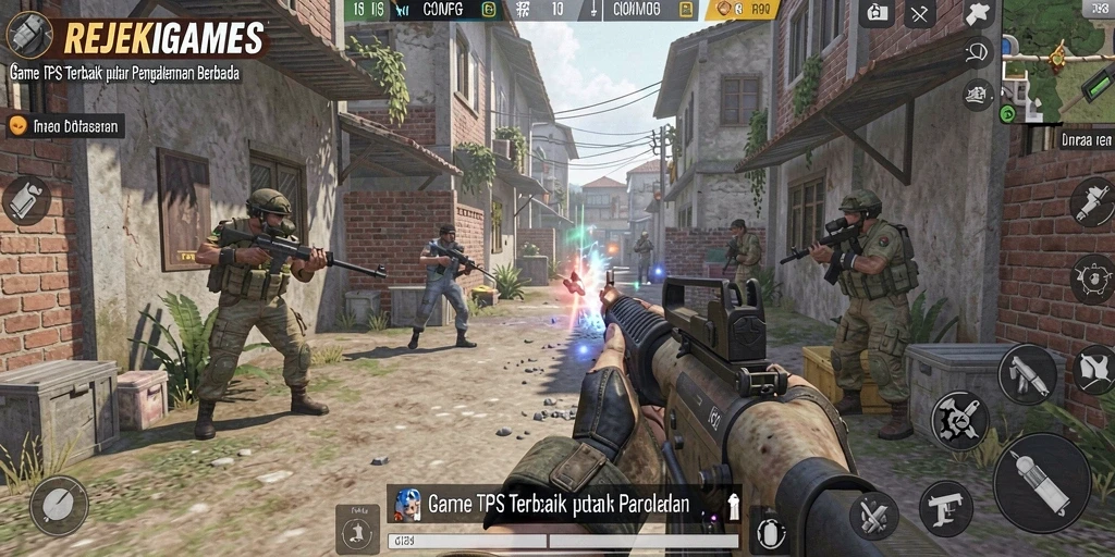 Screenshot gameplay menampilkan aksi seru dalam REJEKIGAMES.