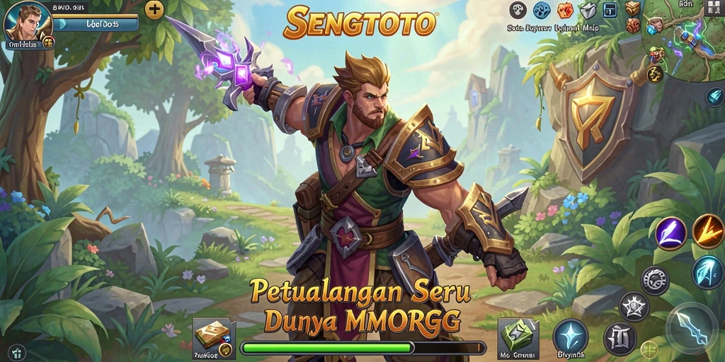 Screenshot gameplay SENGTOTO menampilkan aksi pertempuran yang menegangkan.