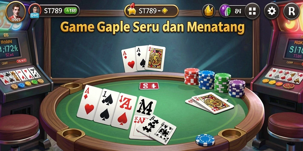 Tampilan gameplay Gaple yang menarik di ST789.