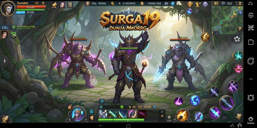 Tampilan gameplay SURGA19 yang menakjubkan dan interaktif.