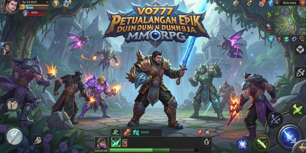 Screenshot utama VO777 menampilkan aksi seru dalam petualangan MMORPG.
