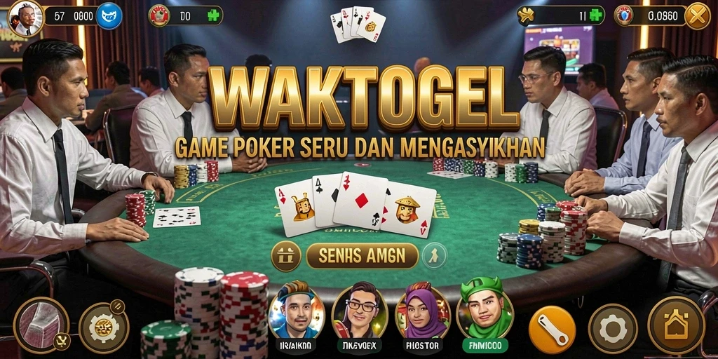 Tangkap momen seru permainan poker di WAKTOGEL.