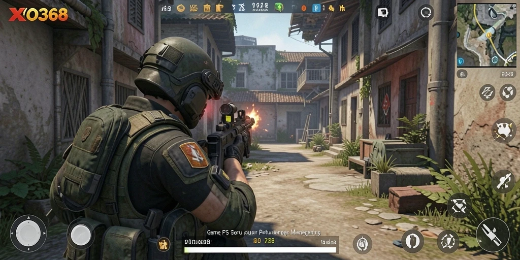 Screenshot gameplay menampilkan aksi menegangkan dalam <strong>XO368</strong>.